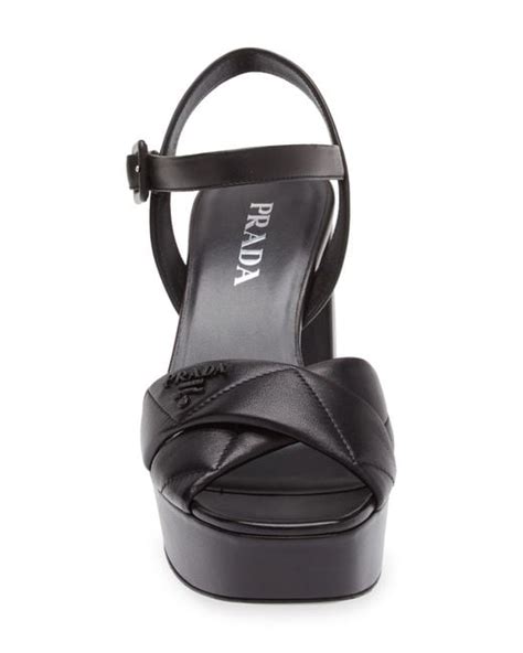 prada black rope sandals|prada diagram platform sandal.